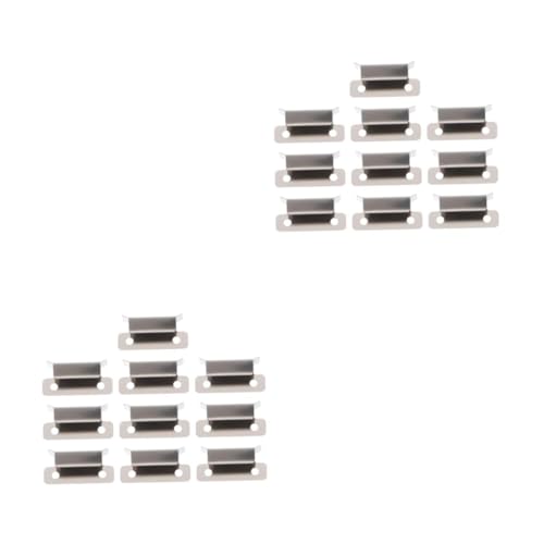 MUCKLILY 20pcs Hot Bed Glass Clamp Fixation Clamps for Printer Glass Platform Stainless Steel Bed Clips Clip