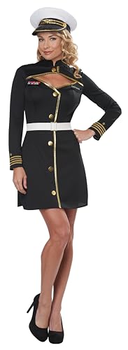 California Costumes Navy Captain Adult Costume (Black), X-Large