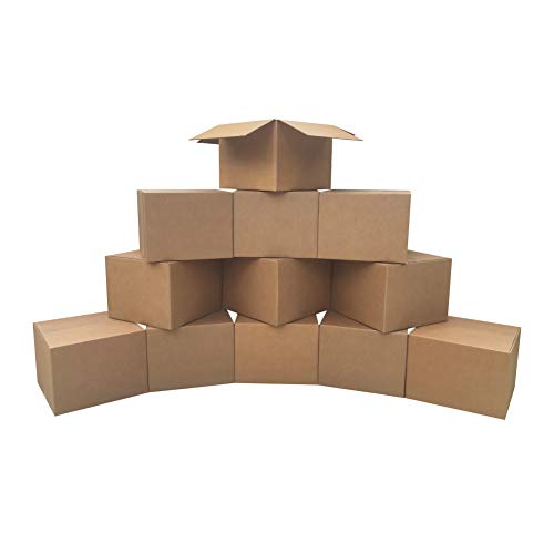 Image of Amazon Basics Cardboard Moving Boxes, Large 20 inch x 20 inch x 15 inch, Brown, 12-Pack | For Packing and Shipping