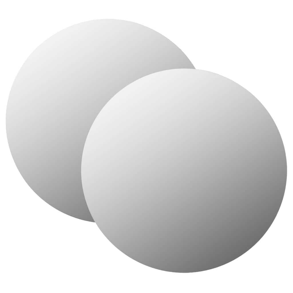 Specchio da parete, 2 pezzi, 50 cm, rotondo, in vetro, per