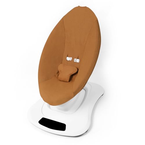 Image of SNOOZYNEST Swing Cover Compatible with for Moms Swing Old Model Before 2022, Soft Corduroy Fabric, Machine Washable Brown (Only a Cover)
