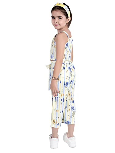 Image of Naughty Ninos Girls Multi Coloured Striped Top with Palazzos