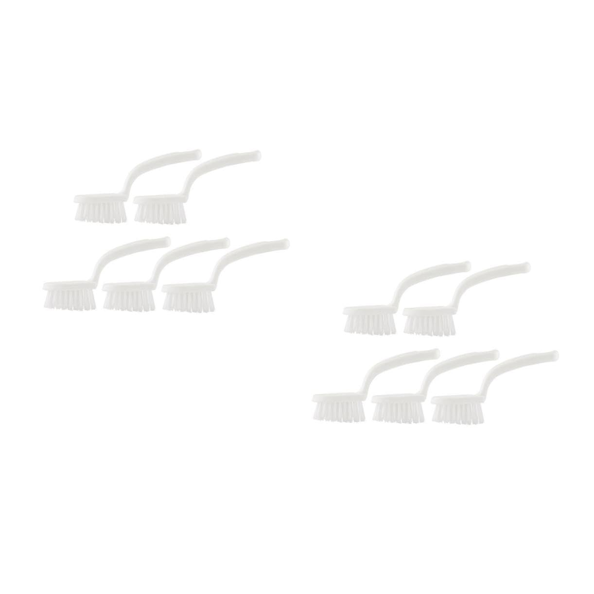 SHERCHPRY 2sets 5pcs Multifunctional Cleaning Brush Handheld Crevice and Groove Cleaning Brush Durable Handle for Window Slots Floor Gaps and Corners 5pcs*2