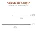 Amazon Basics Adjustable Sturdy Spring Tension Curtain Rod, No Drilling/No Holes, 36-54