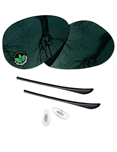Image of Raydi Polycarbonate Replacement Lenses & Rubber Kits for RayBan Aviator RB3025 58mm Sunglasses