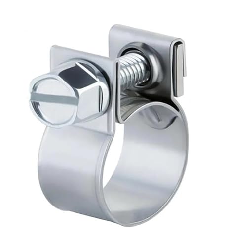 10個入り ホース 燃料ホースクリップ 7-9mm 9-11mm 炭素鋼 オイル 水 CPU エア ガス パイプ固定 チューブ クランプ 金属ファスナー ハードウェア(18-20mm)