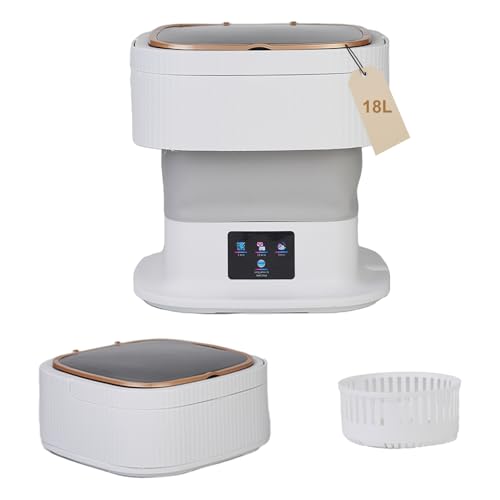 Reviews de lavadora de ropa Mr.You los más recomendados. 49 Lavadora portátil de 18 litros, mini lavadora plegable con 3 modos, pequeña lavadora para ropa, ropa interior, apartamentos y viajes (gris)