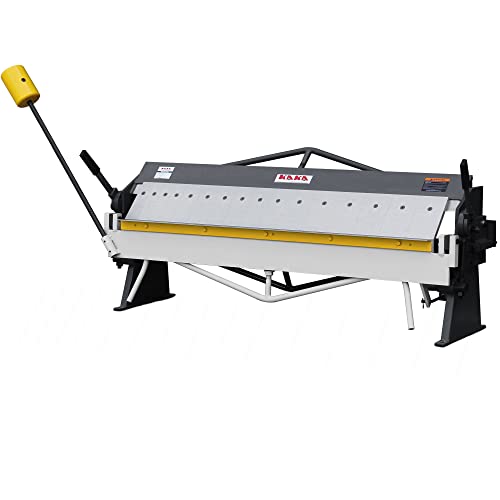 KAKA INDUSTRIAL BP-1650 50 Inch x 16 Gauge Bench Model Box & Pan Brake, Max Box Depth 4-Inch, 5/8'' Beam Adjustment