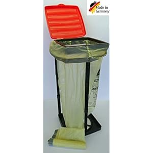 HG Verlag Müllsackständer bis 60l ideal für Gelber Sack PASST TOP Mülleimer Halter Müllsack Ständer