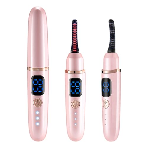 Image of Heated Eyelash Curler, Heated Lash Curler with Accurate Temperature Control, Intelligent Power Off, Electric Eyelash Curlers for Long and Natural Lasting Makeup, No Lashes Damage (Pink)