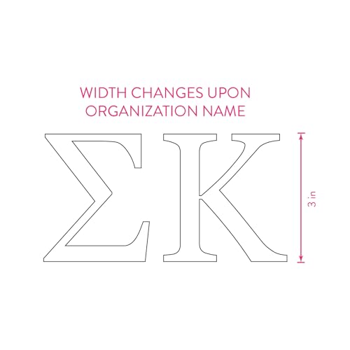 Image of Sorority Shop Kappa Delta Car Decal Sticker- Greek Letters Design, Officially Licensed Kappa Delta Sorority Window Sticker