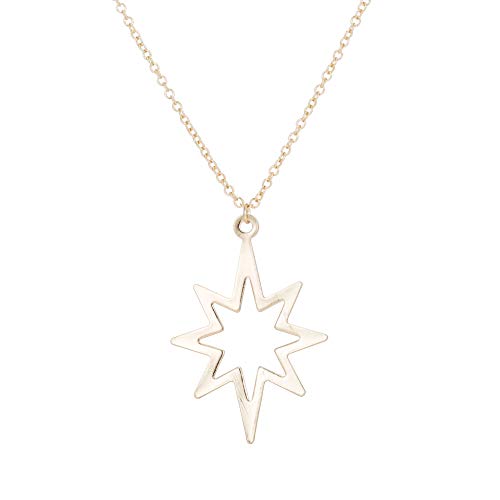 Collier étoile creuse irrégulière : un bijou grotesque tendance Y2K