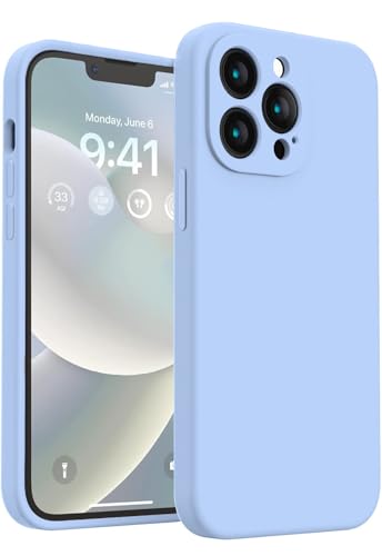 Image of Elzzi Square Candy Liquid Silicone iPhone Case Cover Compatible for iPhone 13 Pro, All Cube Series with Microfiber Lining Compatible iPhone 13 Pro (6.1 inch) - Carolina