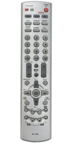 New RC-1034 RC1034 Replaced Remote Control Compatible with Denon AM-FM Stereo Receiver DCD-F102 DRA-F102 RCD-M33 RCD-M35DAB DCDF102 DRAF102 RCDM33 RCDM35DAB