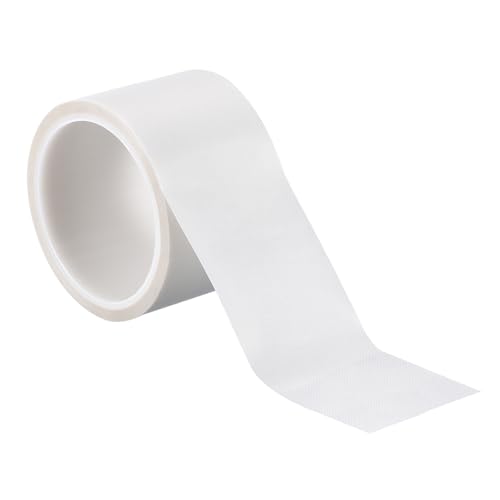 Image of PATIKIL Heat Resistant Tape, 2.6 Inch x 33 Feet High Temperature Tape PTFE Adhesive High Heat Tape Waterproof for Vacuum Sealer Machine Insulation Protection, White, 0.13mm Thick