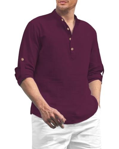 Image of Vida Loca Men Solid Cotton Blend Straight Kurta Shirt