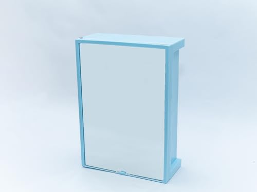 Image of zahab Bathroom Cabinet with Mirror Multipurpose Wall Mounted Storage Cabinet with Magnetic Door Blue