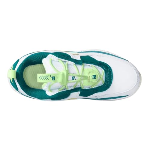 Nike Air Max 90 Toggle Little Kids' Shoes Size - 11.5 White/Barely Volt4