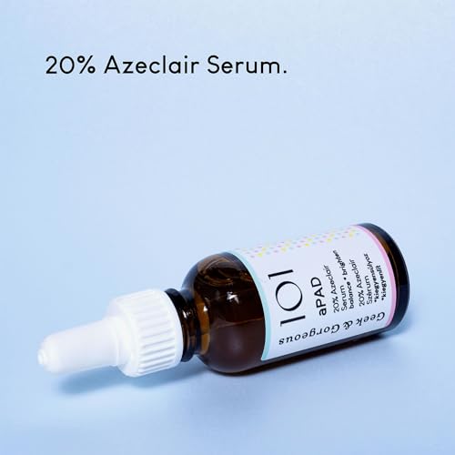 Geek & 101 aPAD 20 Azelaic Derivative Serum, evens skin tone, normalizes oil