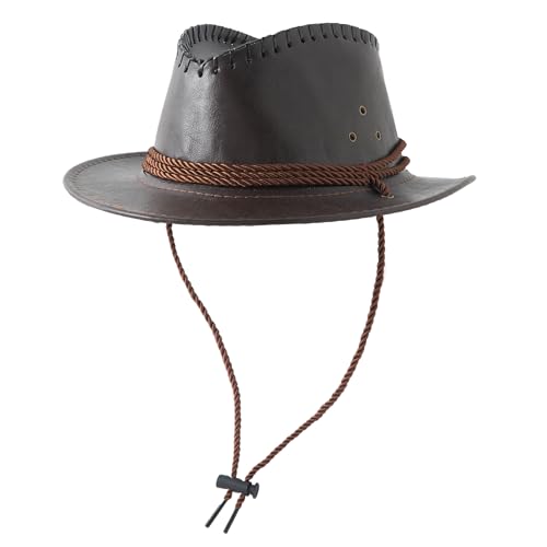 Jastore Western Kids Wide Brim Western Cowboy Cowgirl Hat Boys Girls Dress Up Parties Hats