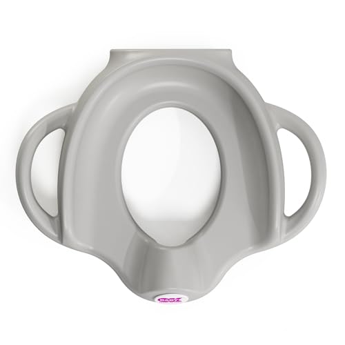 OKBABY Sofa - Toilettentrainersitz mit rutschfesten Kanten - Breite und erhöhte Griffe ermöglichen optimale Stabilität für das Kind - Grau