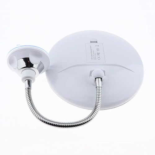 RevolutionLine - Espejo para Maquillaje con Luz LED y Aumento 10X | Instalación Muy Sencilla Mediante Fijación con Ventosa a la Pared o Mesa | Brazo Flexo Extensible Ajustable | Rotación 360 Grados - imagen 8