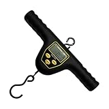 WATERBELINE Langlebige ABS-Angelwaage, 50 kg Kapazität mit LCD-Display und faltbarem Haken für Outdoor-Angler
