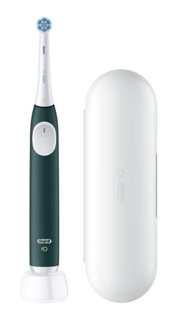 Oral-B iO 2 grüne elektrische Zahnbürste, 1 Ersatzbürstenkopf, 1 Reiseetui, 1 Zahnbürste – Bild 3