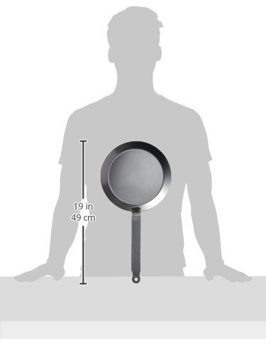 Matfer Bourgeat 062034 Round Crepe Pan, 9 1/2-Inch, Gray