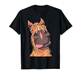 Horse Gifts Funny Horse Riding T-Shirt - Unisex-Adult, Black, Short Sleeve, Classic Fit, Small