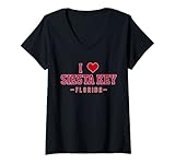 Photo Gallery donna amo siesta key florida maglietta con collo a v Photo Gallery donna amo siesta key florida maglietta con collo a v
