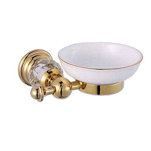 Boîte à savon cristal rose étagère murale pour meuble salle de bain et douche moderne