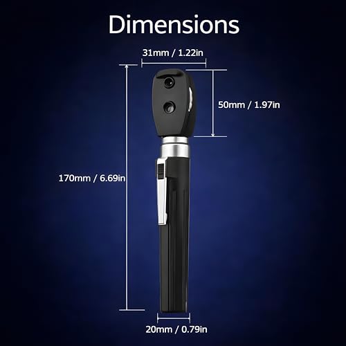 Image of MCP Ophthalmoscope OP-10S for eye, Portable Handheld Direct Ophthalmoscope 5 different Apertures