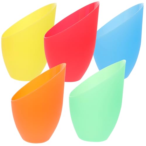 Image of UKCOCO 5 Pcs Plastic Horseshoe Lampshade Replacement 1.97 Inch Diameter Small Colored Lamp Covers for Floor and Pendant Lamps Diy Home Decoration