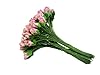 PL Set of 100 Tiny Rose Buds Mulberry Paper Flower Rose-Set3 Craft Handmade Wedding Size 0.15" Very Small Scrapbook for so Many Card Craft Projects (107-Dusty Pink) #3