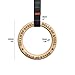 Bells of Steel Calisthenics Fitness Ring Gymnastics Rings for Pull-Up, Wooden Exercise Ring for Men, Women, Olympic Gym Rings, 440lb Weight Capacity, Pair