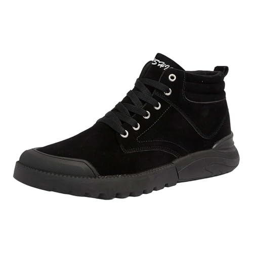 Botas para hombre, otoño e invierno, zapatillas de senderismo para hombre, zapatillas de correr, antideslizantes, altas, zapatos de senderismo, zapatos de invierno para senderismo, trabajo y camping