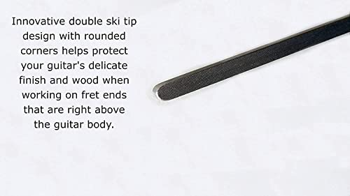 Fretguru Ultimate Fret End File 2 - Fix Sharp Fret Ends, Fret Sprout, Fret End Dressing File Pro Luthier Tool Guitar Tech [Finally Available Again - Advanced New Design Shipping Now] #TOP2