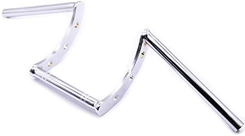 22mm 7/8" Handlebar Drag Straight Z-Bar For Universal Road Street Bike Cafe Racer Chopper (Chrome)