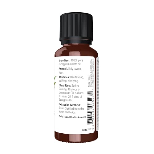 Aceite Esencial de Eucalipto Radiata NOW 1 onza miniatura 2