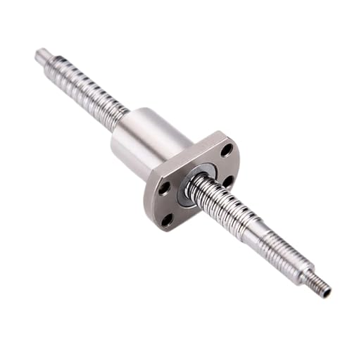 Metal Ball Screw nut SFK1002Miniature Ball Screw SFK1002 60mm-260mm C7 Roller Ballscrew with Single Ball Nut for CNC Parts(260mm)