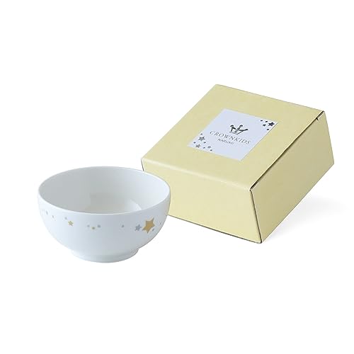 NARUMI(ナルミ) 子供用 食器 ボウル シャイニングスター ライスボウル 270cc 径10cm 出産祝い お食い初め 離乳食 ギフト 電子レンジ温め 食洗機対応 日本製 ギフト箱入り 41795-3967