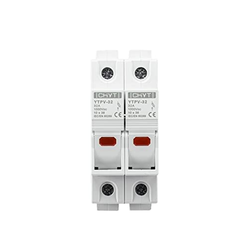 Porte-fusible DC 2P 1000V 32A avec témoin lumineux YTPV-32 pour protection solaire