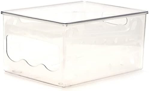 AyeVision Eggs Basket Storage Container Bin Rolling 2 Tier Stackable Fridge Organiser Egg Holder Egg Tray Rack with Lid for 36 Eggs Auto Scrolling