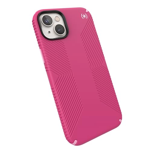 Image of Speck iPhone 14 Plus Case - Drop Protection, Scratch Resistant, Dual Layer Slim Phone Case for 6.7 Inch iPhones 14 Plus - Built for MagSafe - Presidio2 Grip - Digital Pink /Blossom Pink /White
