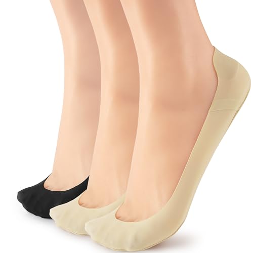 Image of No Show Socks Womens Liner Ultra Low Cut Non Slip Invisible Socks for Flats