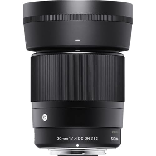 Image of Sigma 30mm f /1.4 Contemporary DC DN Lens for Sony E Mount Bundled with UV Filter + Photo Starter Kit + Cleaning Cloth (4 Items)