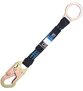 FHFallArrest 18 Inch D Ring Extender with Galvanized Steel Self Locking Snap Hook and O Ring，Heav...