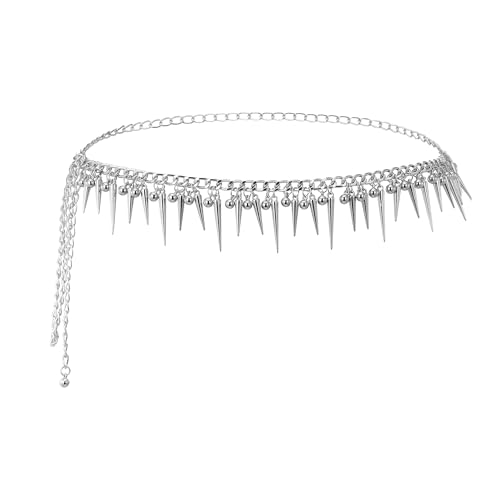 Manfnee Cross Waist Chain Belt Metal Link Belt Chain for Women Gothic, Emo Gunge Accessories