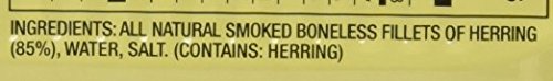 Miniatura 5 de 1 lata de filetes de arenque ahumados y deshuesados de Polar Kipper Snacks en lata de 3.53 onzas